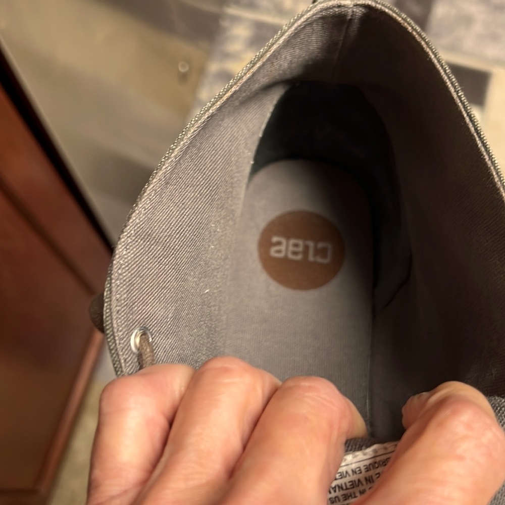 CLAE casual, dark gray canvas/Strayhorn Textile sneakers - Picture 8 of 9